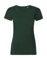 Dames T-shirt Organisch Russell R-108F-0 Bottle Green